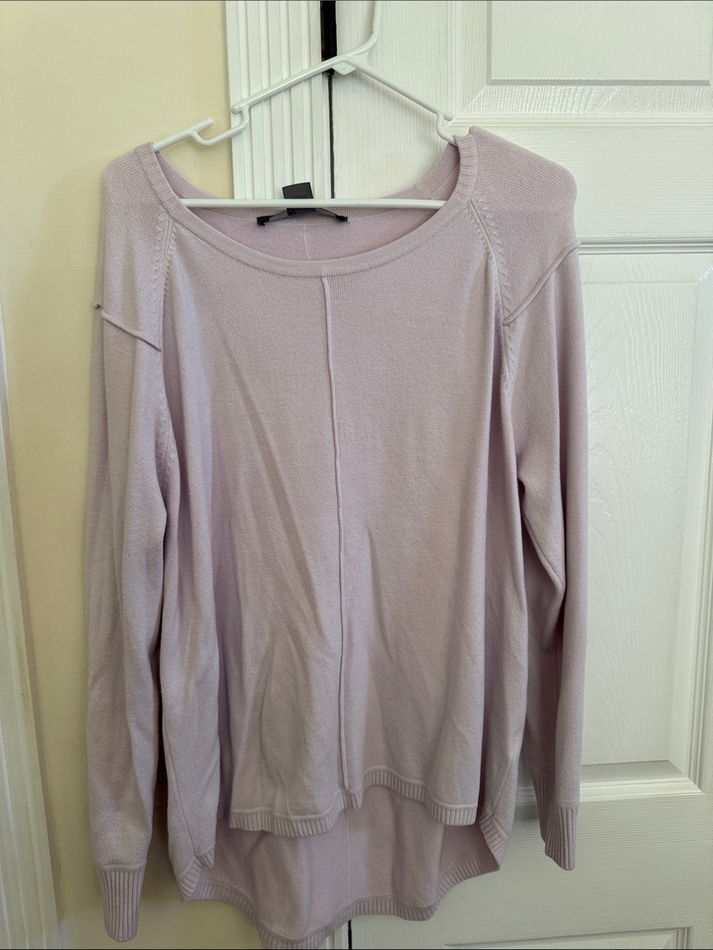 French Connection Lavender Scoop Neck Lightweight Sweater